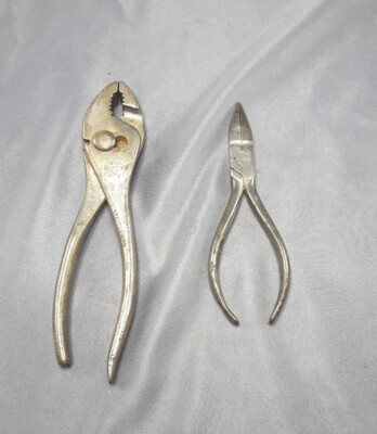 2 KEEN KUTTER Pliers ~ 6.5'' Round Nose & 5'' Side Cutters 