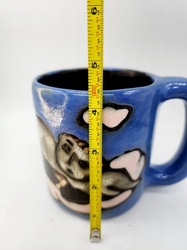 Mara Pottery Made in Mexico ANGELS Stoneware Mug Signed - Picture 4 of 11
