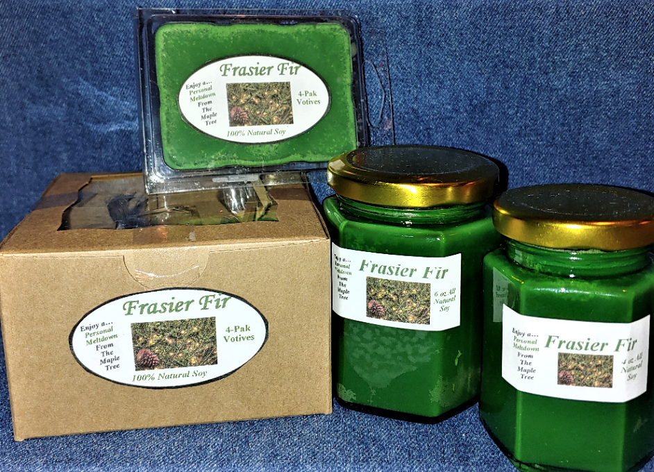 **NEW** Hand Poured Holiday Scent Soy Candles, Tarts & Votives - Frasier Fir