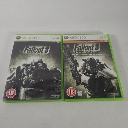 Fallout 3 & Pitt Anchorage Add-On Pack Xbox 360 Videospiel Handbücher PAL