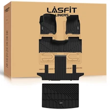 LASFIT Floor Mats for Chevrolet Suburban / GMC Yukon XL 2021-2025 Custom 7 seats