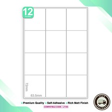 A4 Sheets White Address Sticky Shipping Labels A4 Stickers Printer Self Adhesive