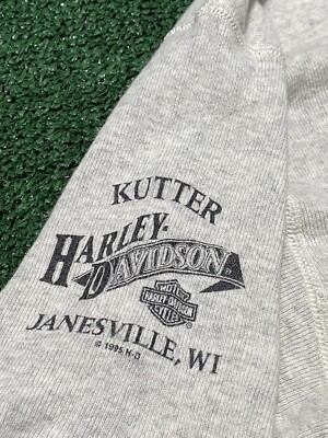 Vintage Harley Davidson Kutter Janesville WI Long Sleeve XL | eBay