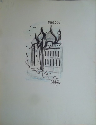 Georges LAPORTE (1926-2000) Mixed Media/Moscow Paper P1805 | eBay