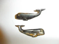 b0103 WW2 German U-boat cap badge u-? whale Kriegsmarine Sub Submarine A10T