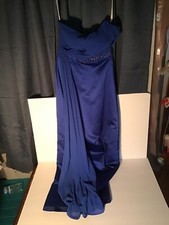 davids bridal dress size 2 blue