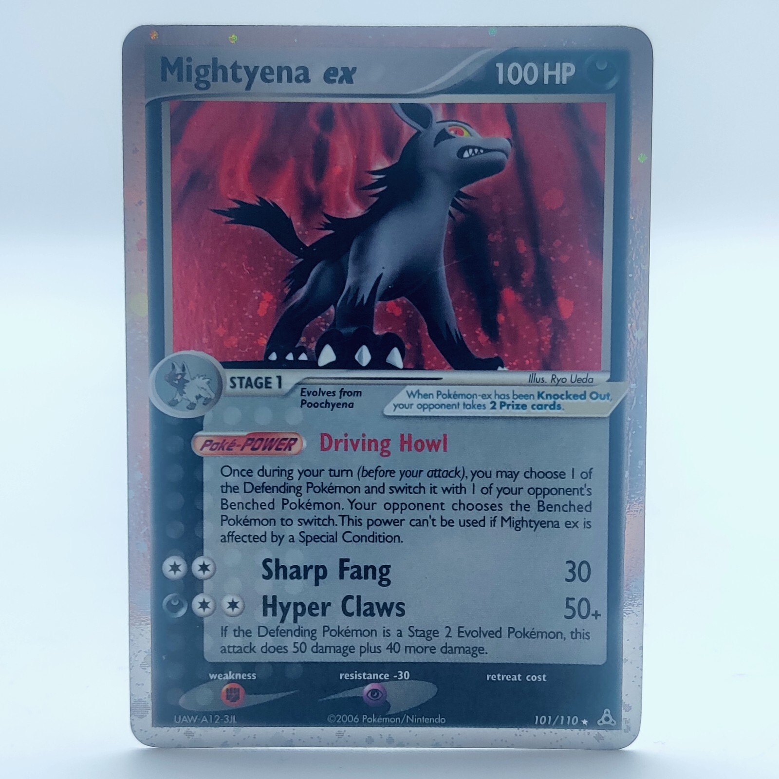 Mightyena Ex 101/110 Phantoms Pokemon TCG Card English