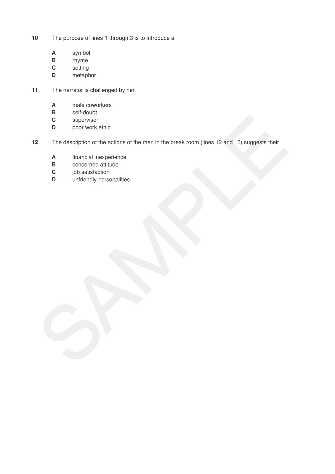 Selective Sample Paper Selective Trial Test Papers -- English Reading (Series # 1) 5 Papers | eBay