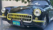 VINTAGE CHEVROLET CORVETTE 1957 TIN TOY FRICTION MF-339 CHINA BBU-507 CALIFORNIA