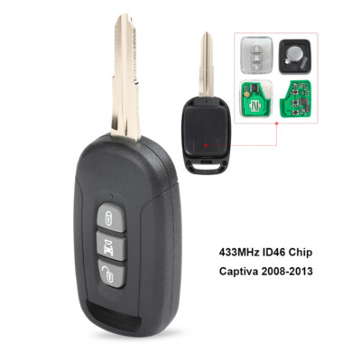 In-Stock] 3 Button Remote Key Fob 315mhz 433mhz With Id46 Chip For Chevrolet Cruze Aveo Orlando Trax Hu100 Uncut I3463853137