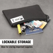 Anti-Theft Password Lock Wallet Lockable Money Bag Outdoor Clutch Bag With Lock