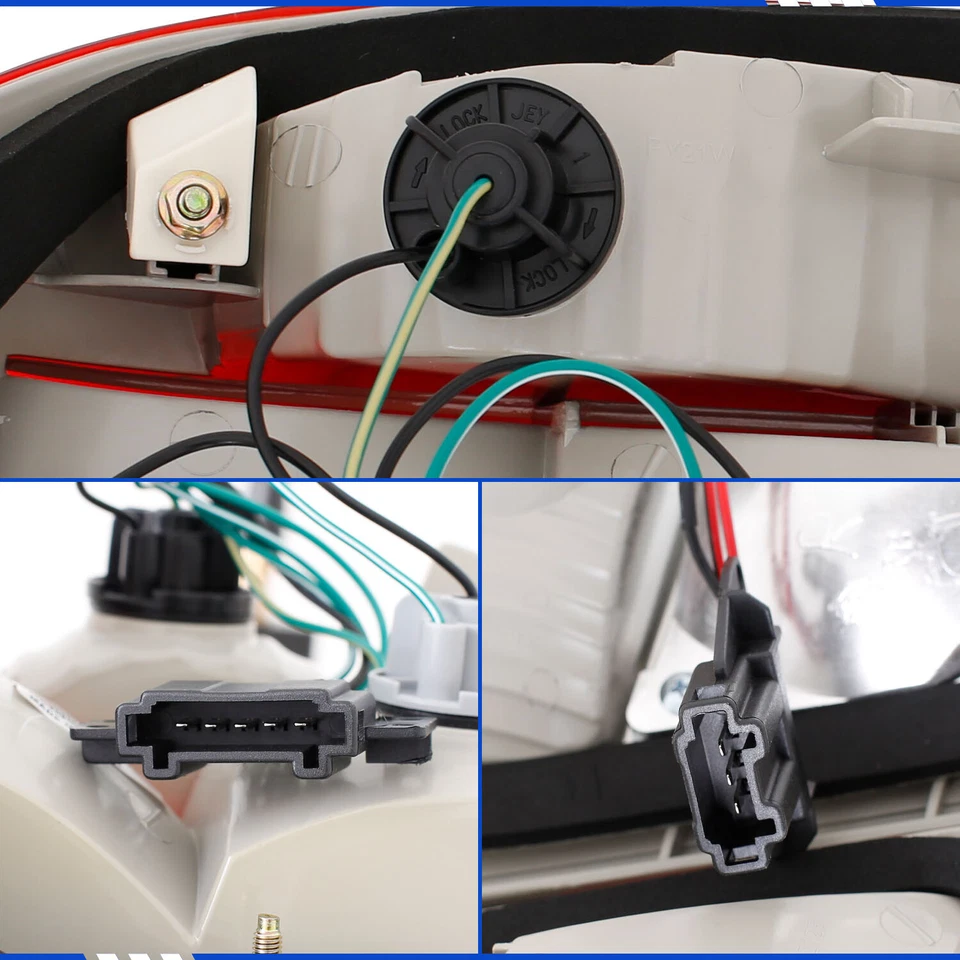 1996-2002 Mercedes Benz E Class W210 E300 E320 E420 E430 Crystal Red Tail Lights - Image 4 of 4