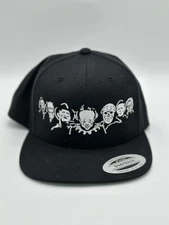 Custom Horror Friends Black Adjustable SnapBack Hat Yupoong Classics NEW