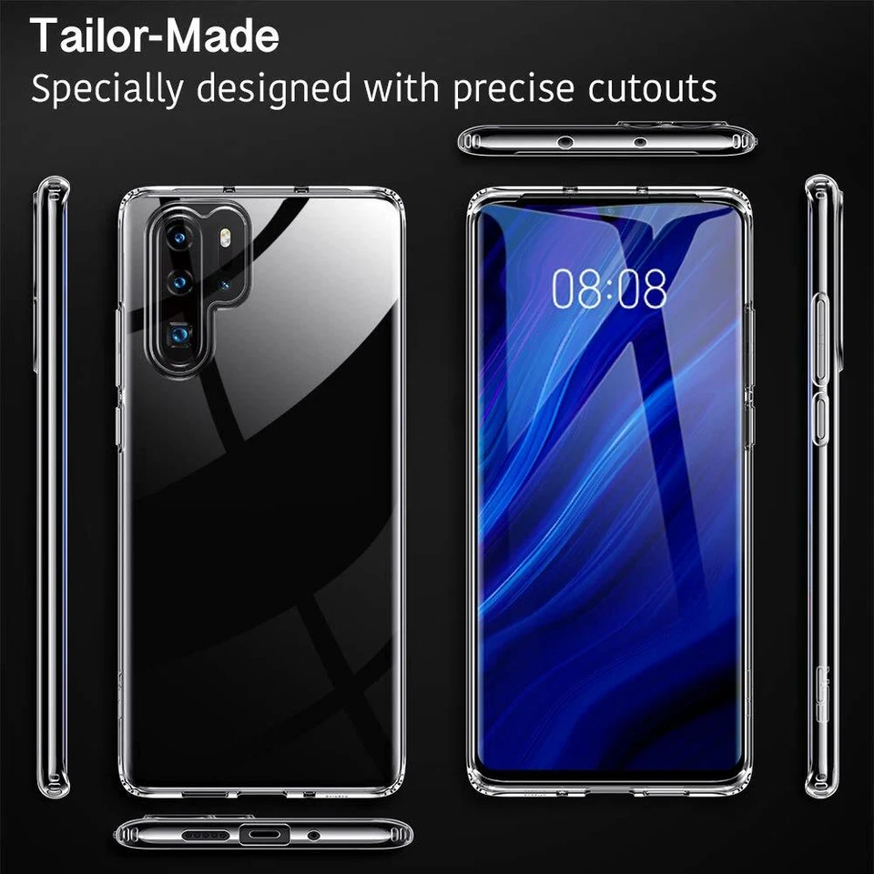 COVER CUSTODIA PER HUAWEI P30 PRO  TRASPARENTE TPU SLIM MORBIDA ULTRASLIM - Immagine 4 di 4