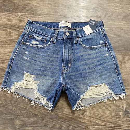 Boyfriend Distressed Denim Jean Shorts 