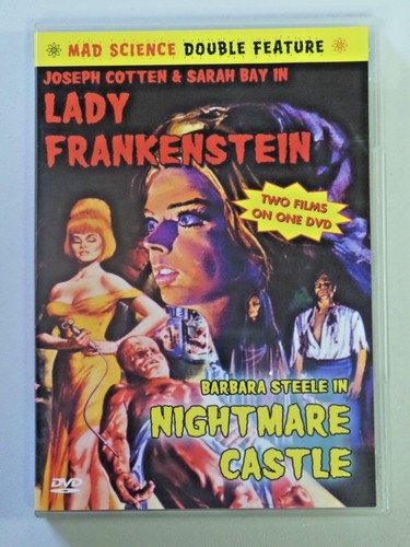 Mad Science Double Feature DVD LADY FRANKENSTEIN / NIGHTMARE CASTLE 2002 - Photo 1 sur 4