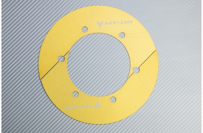 Cache couronne moto or pour axe Yamaha Tracer 9 RN70 2021