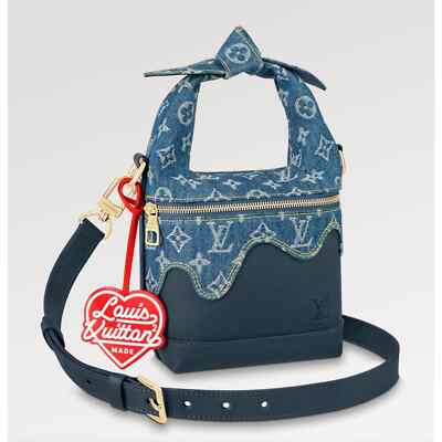 Louis Vuitton Nigo Japanese Cruiser Denim Blue LV Made Shoulder