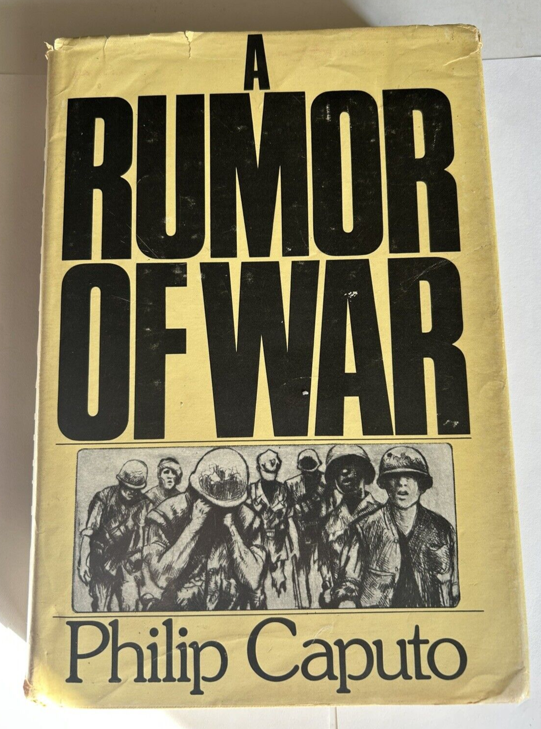 A RUMOR OF WAR Vietnam War Memoir-PHILIP CAPUTO 1977 1st Edition HCDJ