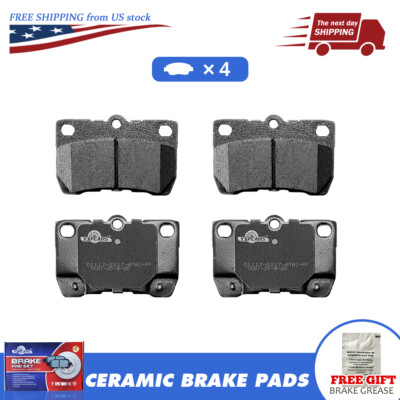 Rear Ceramic Disc Brake Pads Set For 2006-2013 Lexus IS250 GS300 GS350 GS450h