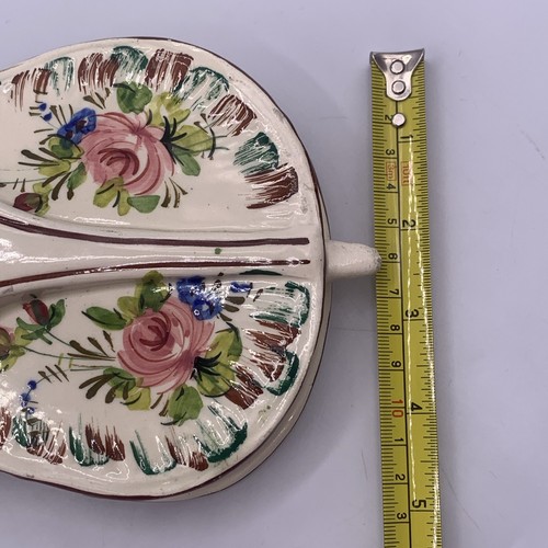 "Violino violoncello vintage italiano Paul's Italia stampato in ceramica violoncello da parete floreale 15"" - Foto 18 di 21