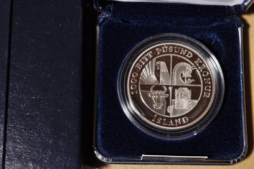 10 - 2000 Proof Leif Ericson -Iceland Medal- U.S. Commem Silver Dollars w/ OGP - Picture 3 of 3