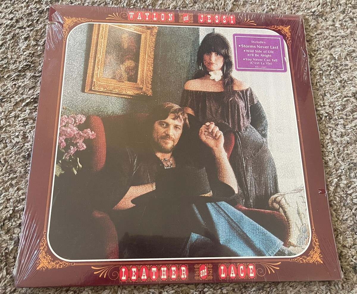 SEALED 1981 Waylon Jennings & Jessi Colter LP - Leather And Lace