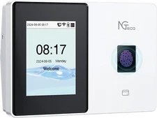 G2U NGTeco TC2 Cloud Time Clock 5GHz WiFi Fingerprint Machine with Remote Contro