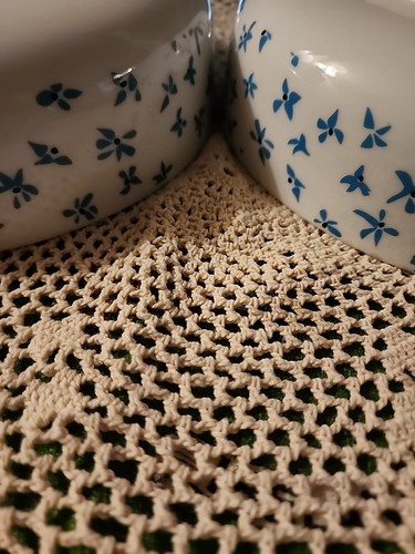 Designer Gloria Vanderbilt Everlasting Geranium Serving Bowls. Rare Art Item. - Picture 8 of 8