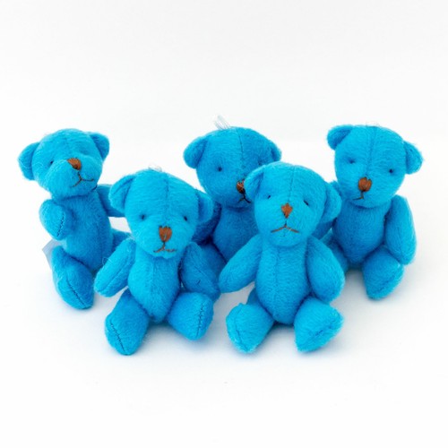 NEW - 100 X Blue Teddy Bears - Small Cute Cuddly Adorable - Gift Present - Picture 7 of 10