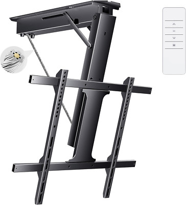 Electric Ceiling TV Mount with Remote VESA Mount Flip down Pitched Roof Motorize