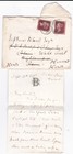 1878 QV TWO FINE 1d PENNY RED STAMPS PL210 ON HAVANT COVER & WADE COURT LETTER