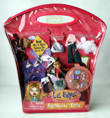 RARE 2003 LIL BRATZ FASHION TOTE 25 ACCESSORIES PLAYSET YASMIN