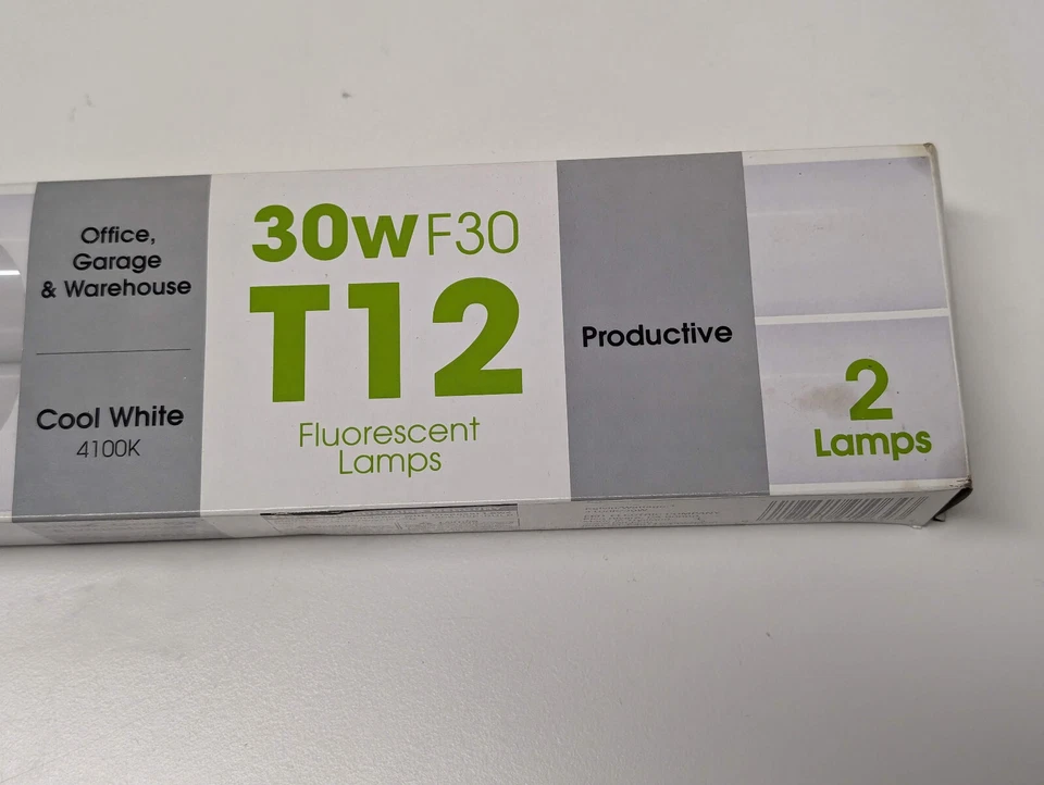 2-Pack Feit Electric 3ft. 30W T12 Fluorescent Linear Bulb Cool White - Image 2 of 3