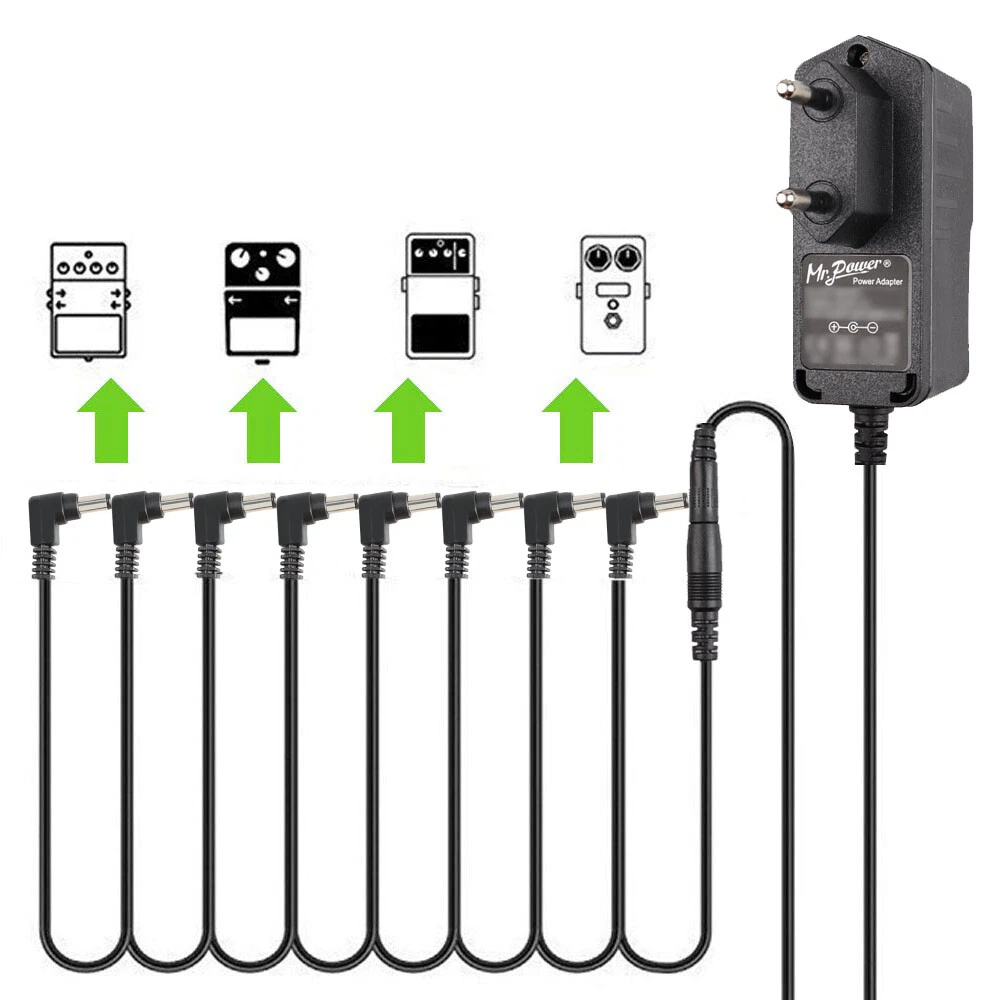 Black Way Guitar Effect Pedal Daisy Chain Power Supply, 51 OFF