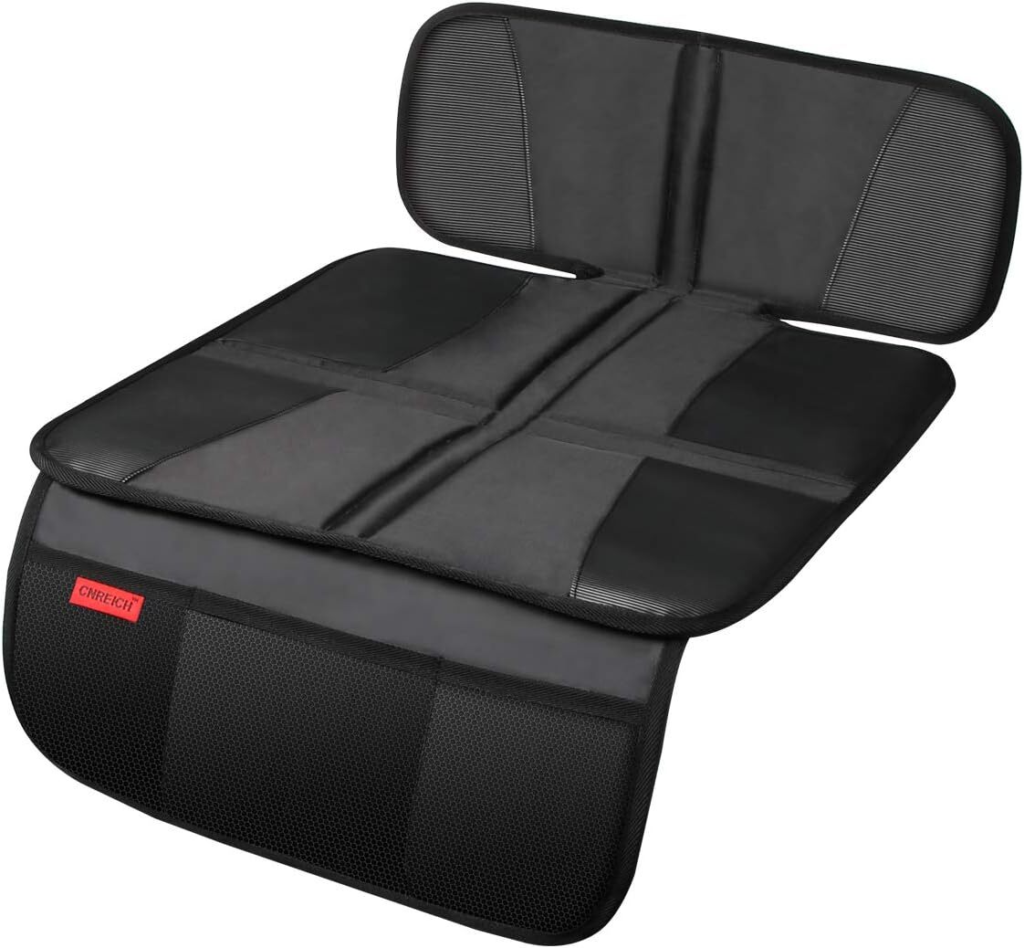Car Seat Protector - Protection Mat - Thick Padding - Durable, Black