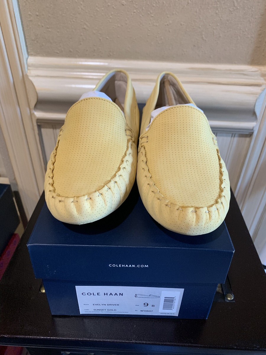 NWT Cole Haan Evelyn Driver Loafers 081, Sunset Gold, 9 US  display picture 1