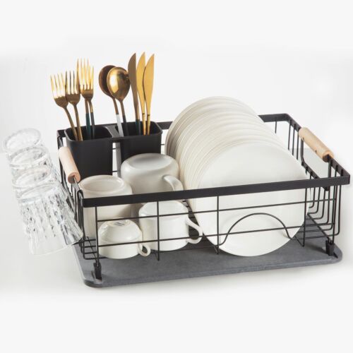 Dish Rack With Stone Drying Mat Diatomaceous Earth Drying Mat With Dish Drying R