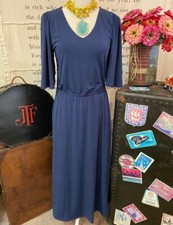 Girl With Curves Navy XXS Tall Knit Midi Dress Flutter Sleeve New Travel Work