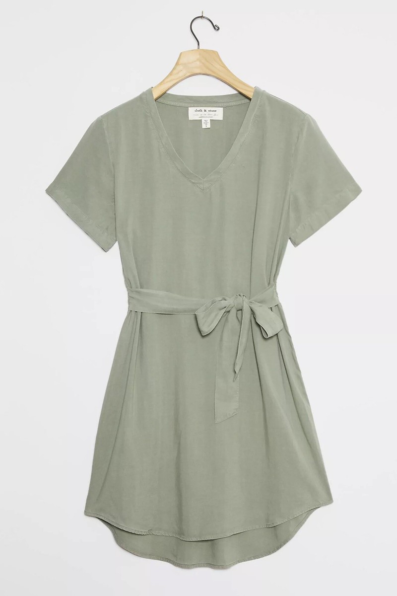 cloth and stone mini dress Cloth & Stone Tie Waist Mini Dress