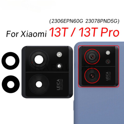 Für Xiaomi Mi 13T 13T Pro Camera Frame Bezel Cover Rear Back Camera Glass Lens