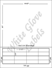 Integrated Label 2 1/2" x 3/4" - Sixteen Labels - Made in USA!