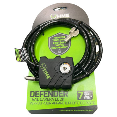 HME 7FT 5/16'' Cable Lock for Trail Cameras | Heavy-Duty Security