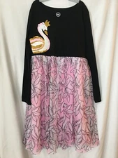 NWT Wonder Nation Swan Sequin Long Sleeve Tulle Dress Girls  Many sizes