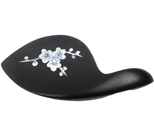 4/4 Violin Accessories Kits with Mother pearl . Ebony Violin Chinrest Tailpiece - Picture 2 of 5