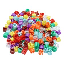 Clothes Hanger Markers Blank Tags, Fit 3.5mm Rod for Garment 8 Color, 200pcs