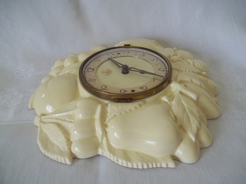 Rare Waechtersbach 8 - Day Ceramic Kitchen/Dining Room Clock Germany Works W/Key - Picture 14 of 16