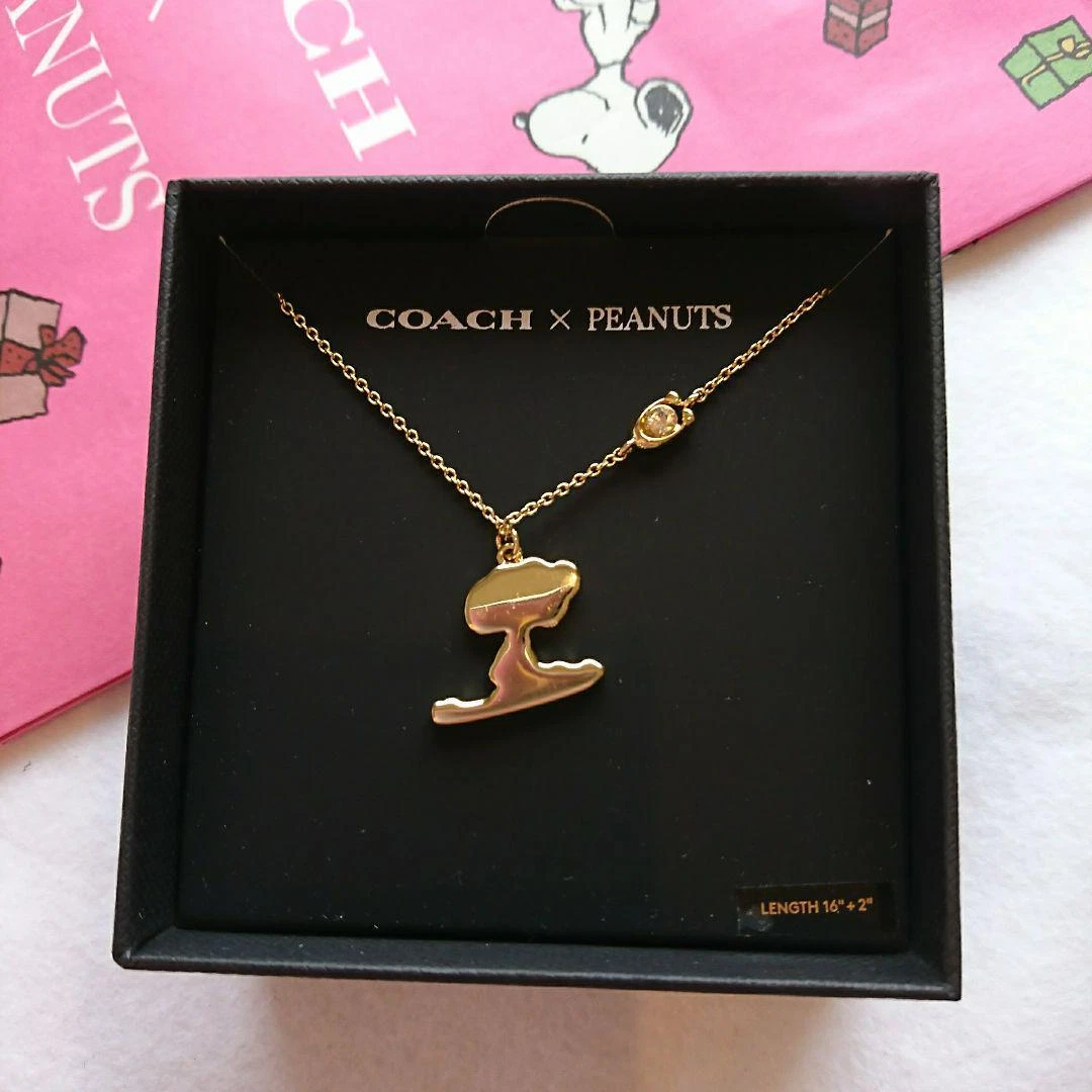 Coach snoopy necklace Clearance