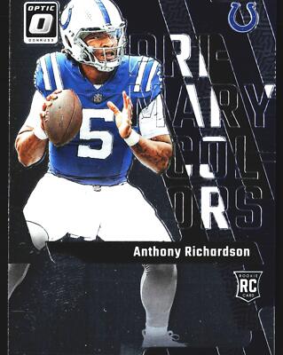 Anthony Richardson RC 2023 Panini Optic Primary Colors Indianapolis Colts No.1