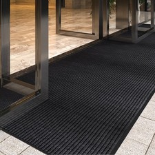 4' x 8' High Traffic Guard Doormat, Commercial Grade Door Floor Mat Striped B...